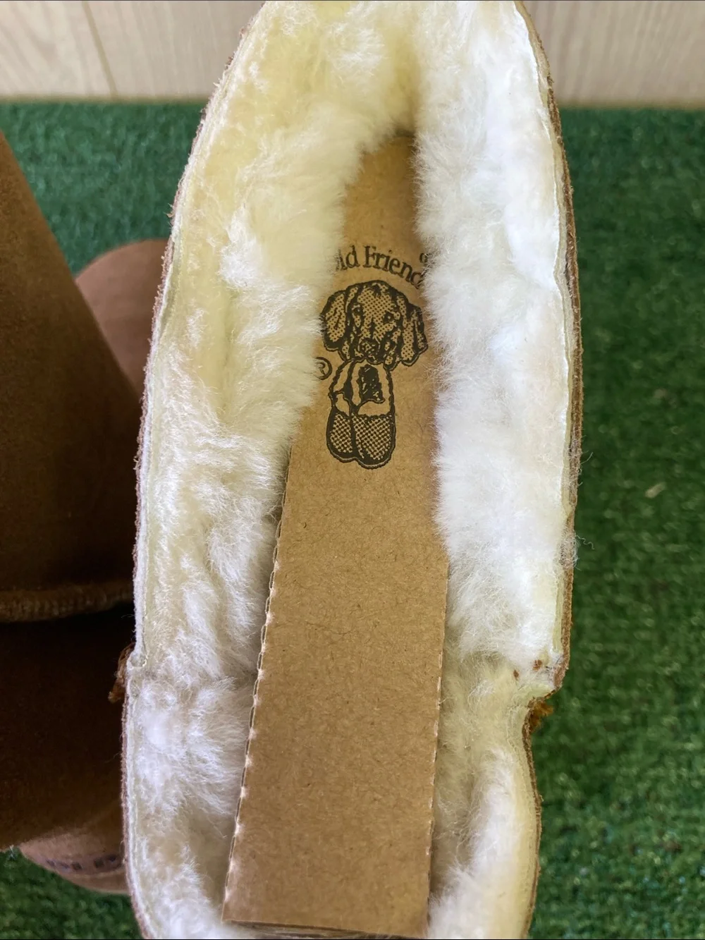Old Friend Women's Suede Shearling Lined Boot size 7 NEW (OKPM-07-018)